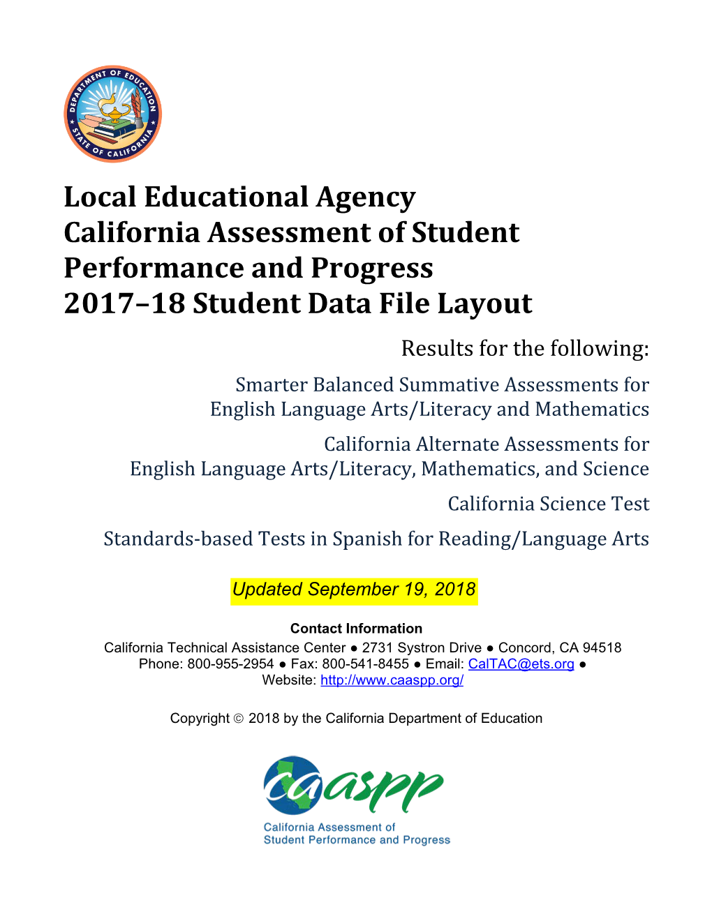 2017–18 CAASPP Student Data Layout