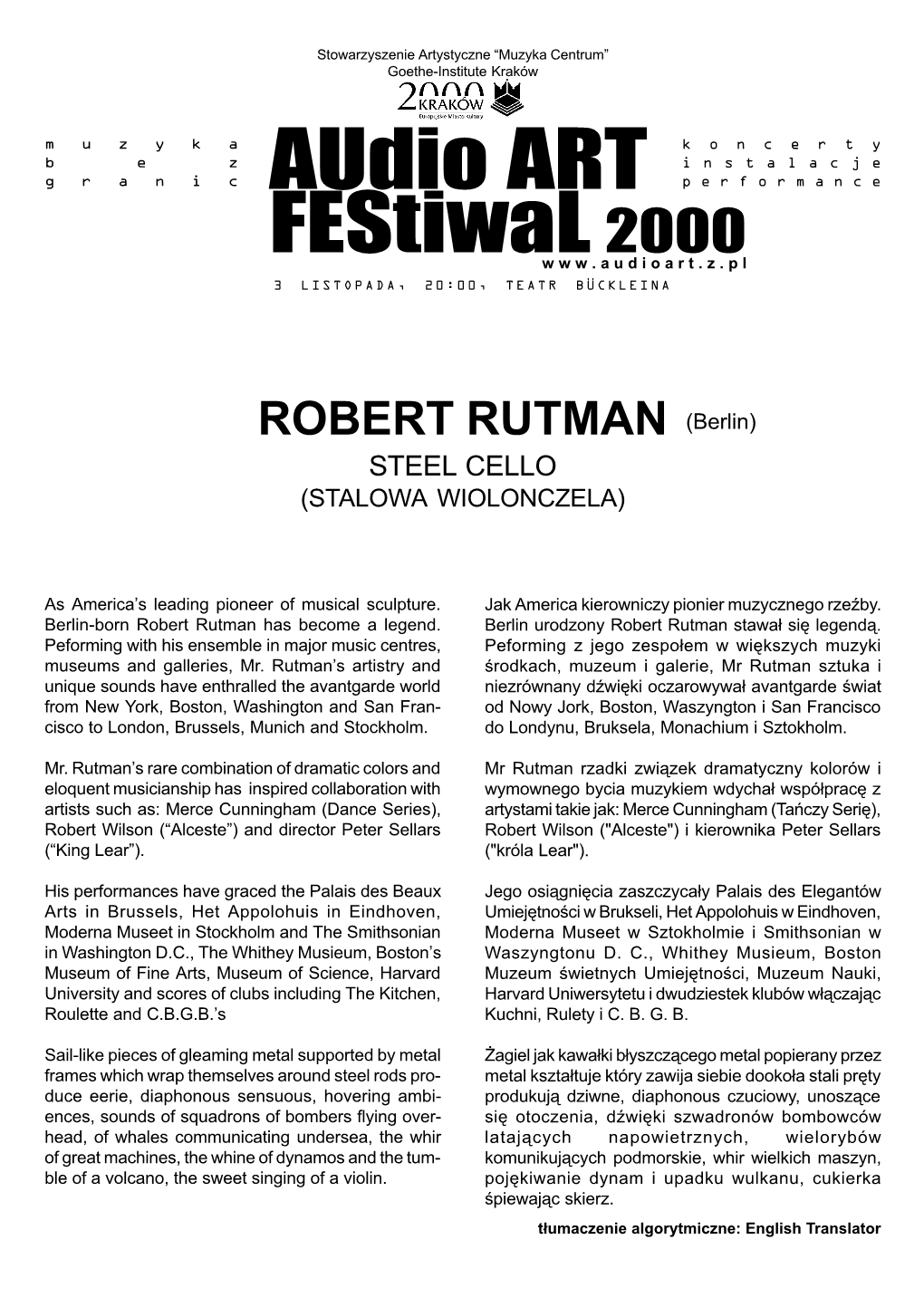 Audio ART Festiwal2000