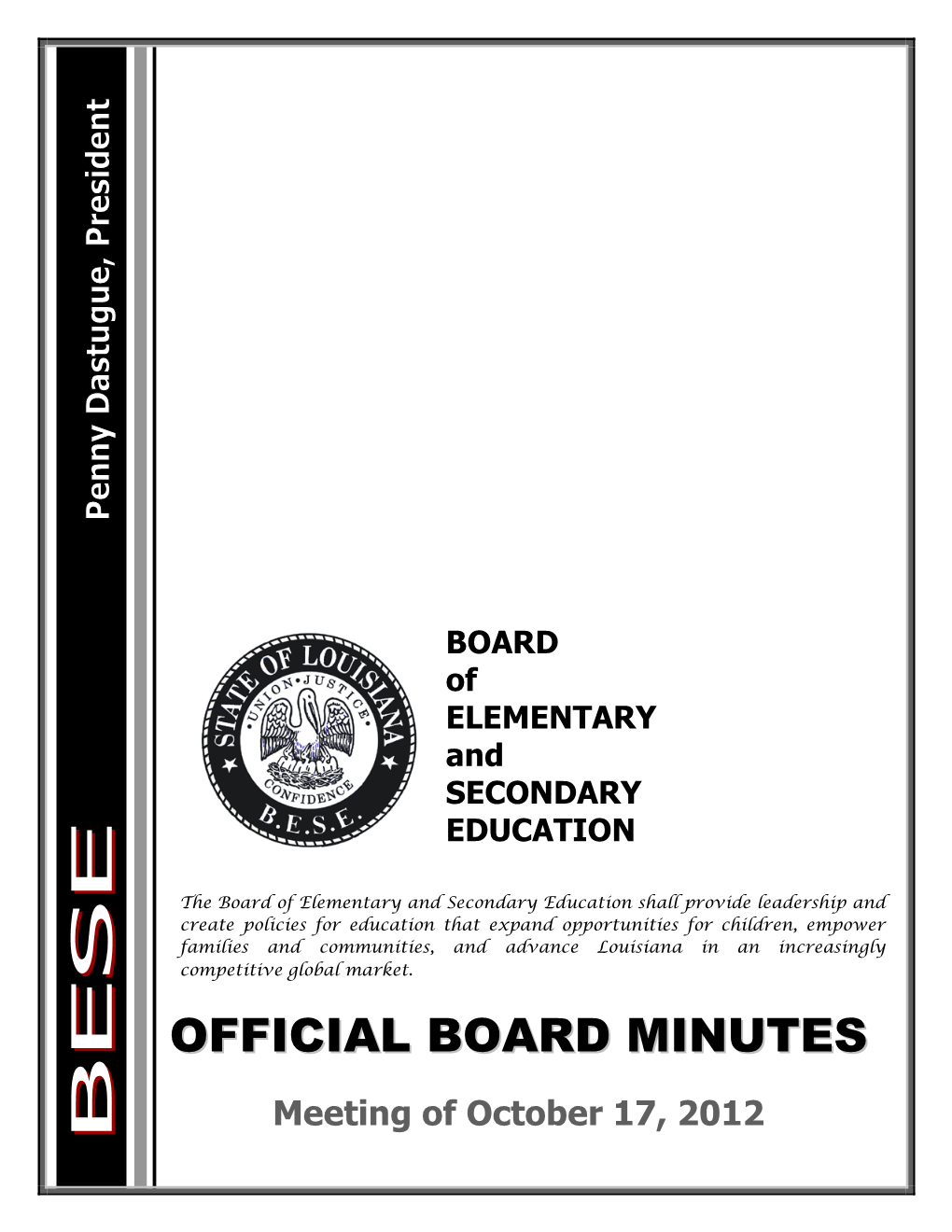 Official Board Minutes