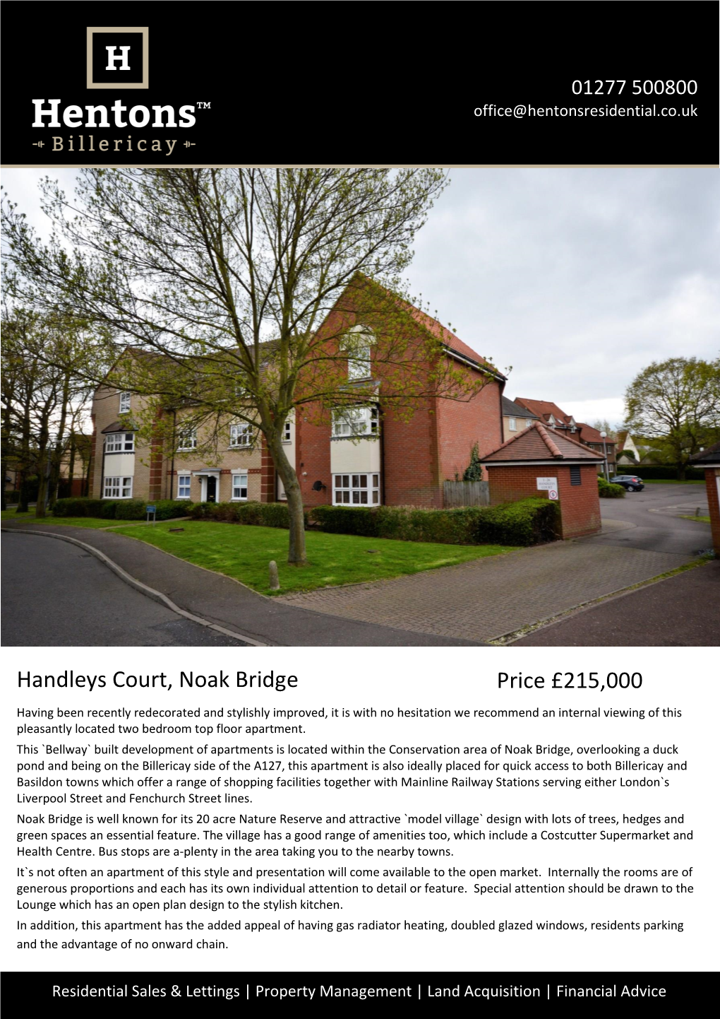 Handleys Court, Noak Bridge Price £215,000