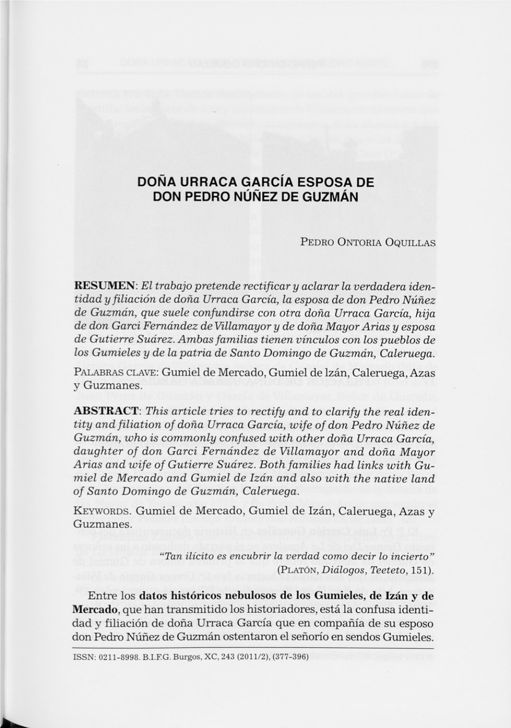 Doña Urraca García Esposa De Don Pedro Núñez De Guzmán