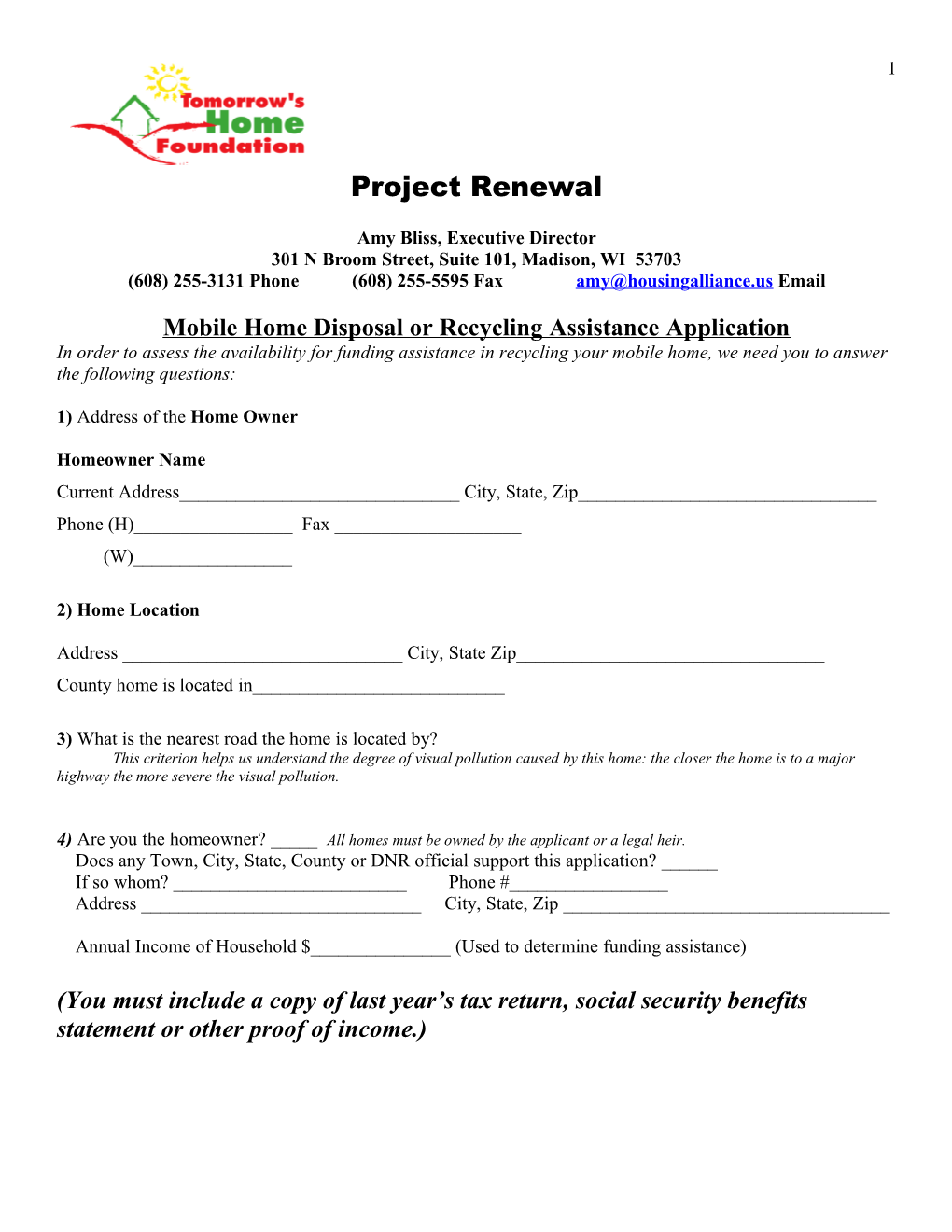 Recycling Assistance Application