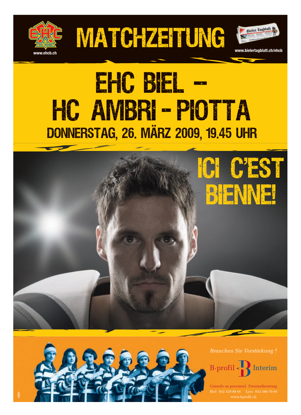 EHC Biel Spiel 7? À Un 7E Match?