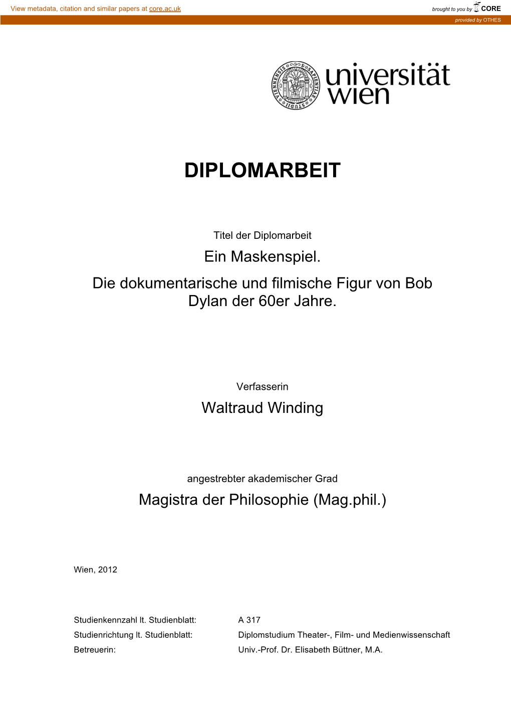 Diplomarbeit