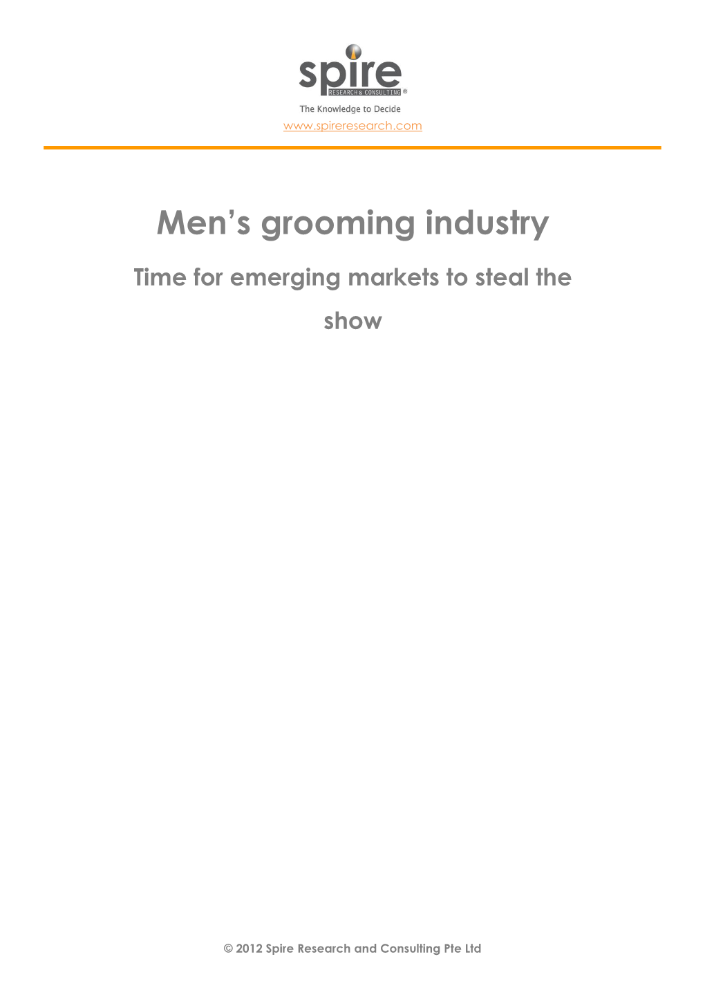 Men's Grooming Industry