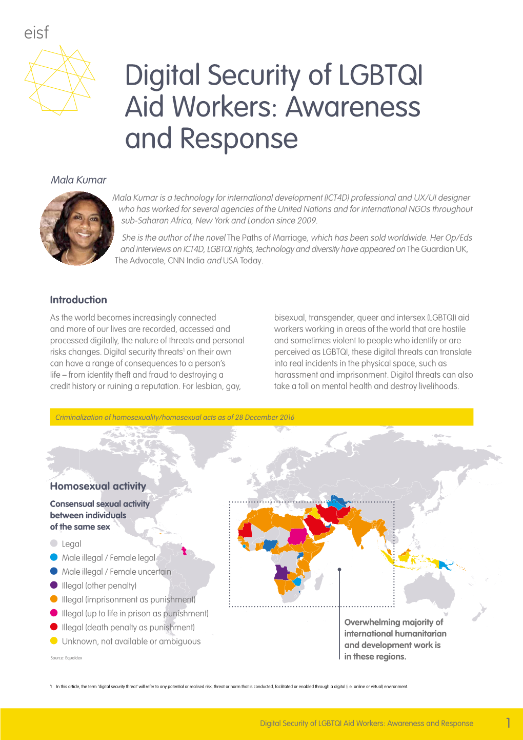 Digital Security of LGBTQI Aid Workers: Awareness and Response