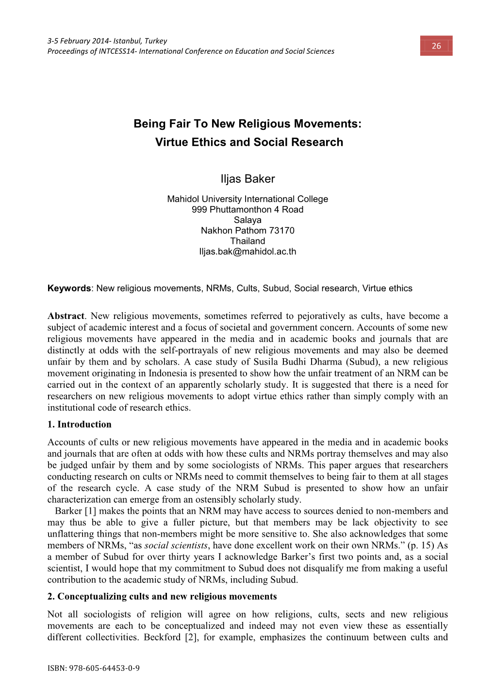 Being Fair to New Religious Movements: Virtue Ethics and Social Research