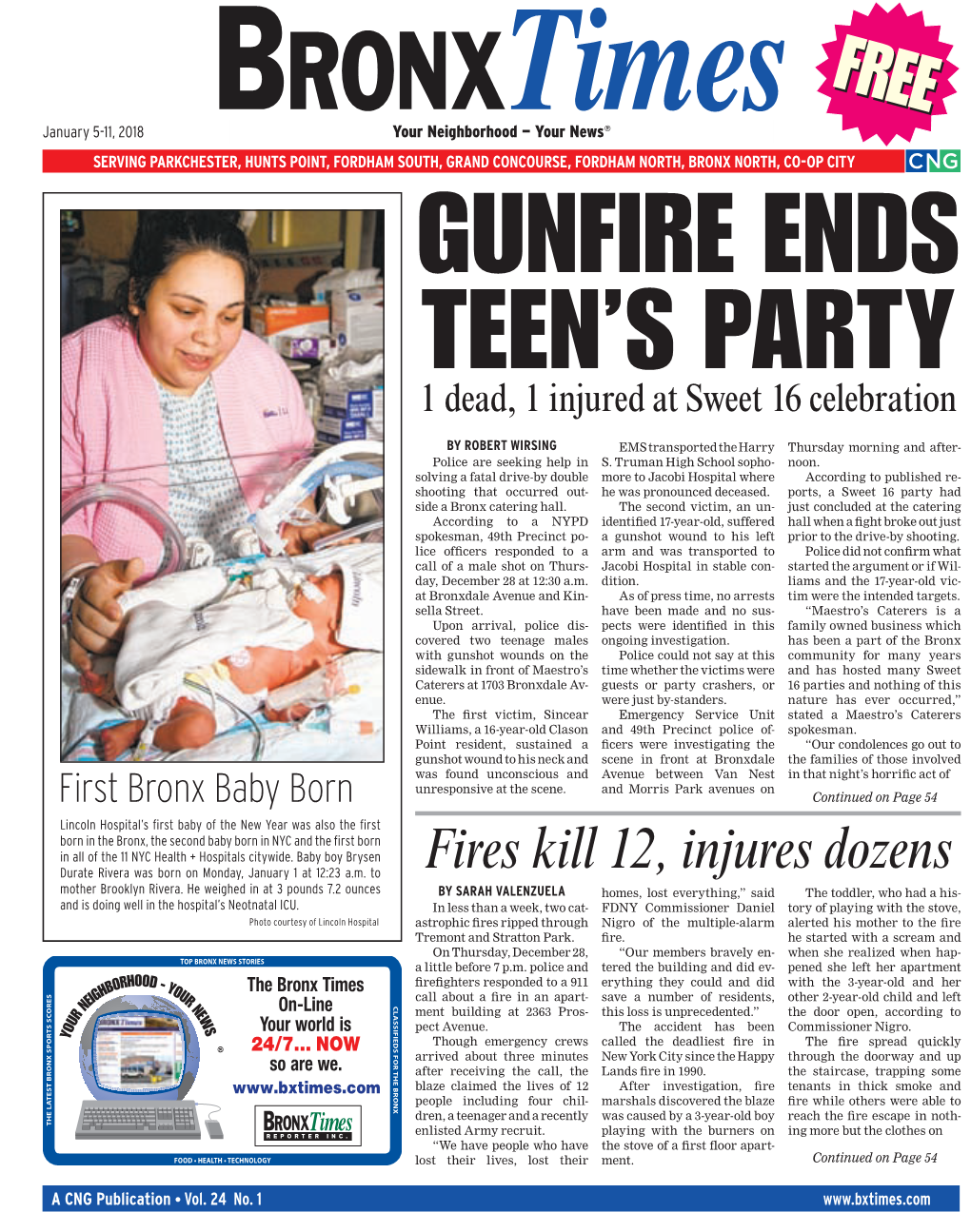 Fires Kill 12, Injures Dozens Durate Rivera Was Born on Monday, January 1 at 12:23 A.M