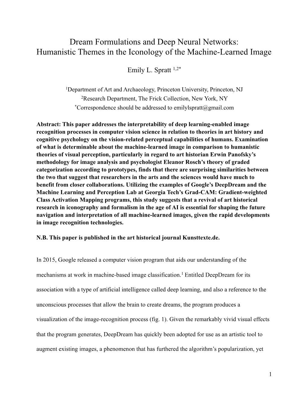 Dream Formulations and Deep Neural Networks: Humanistic Themes in the Iconology of the Machine-Learned Image