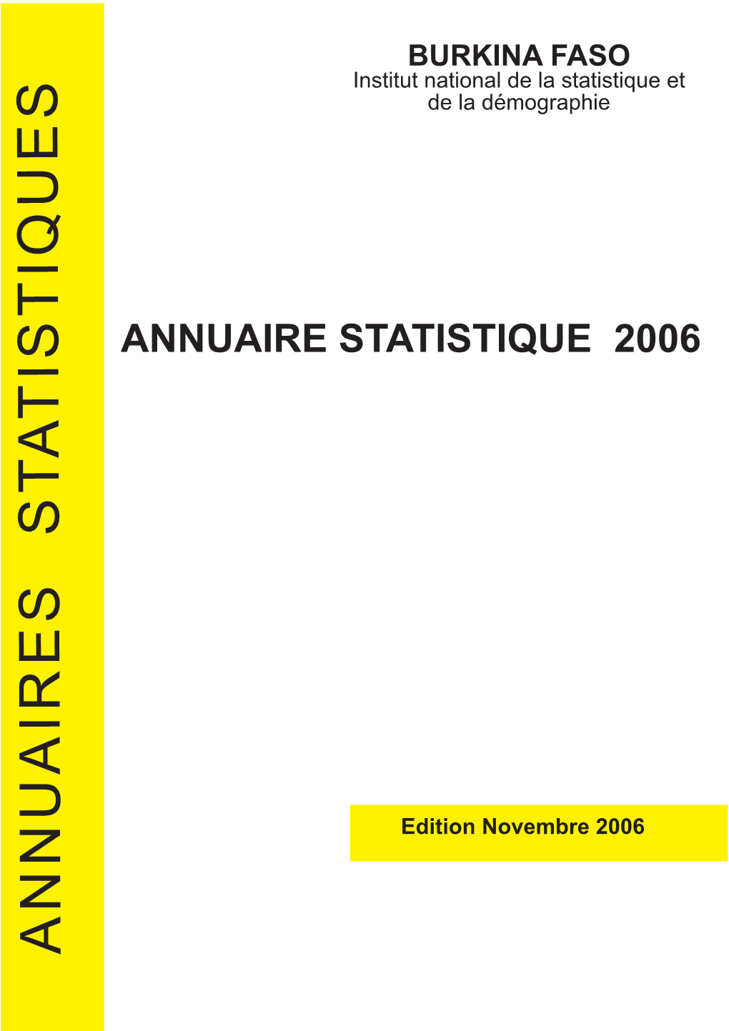 Annuaire Statistique National 2006