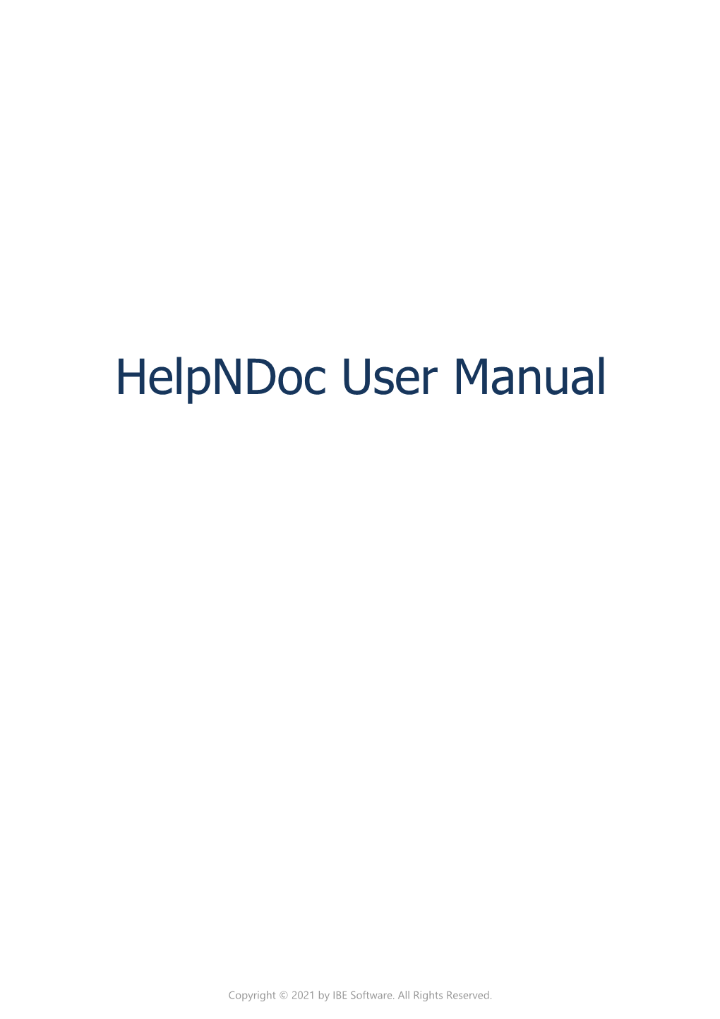 Helpndoc User Manual