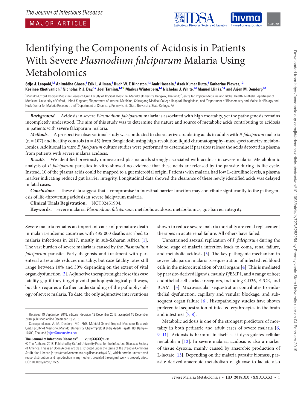 Identifying the Components of Acidosis in Patients with Severe