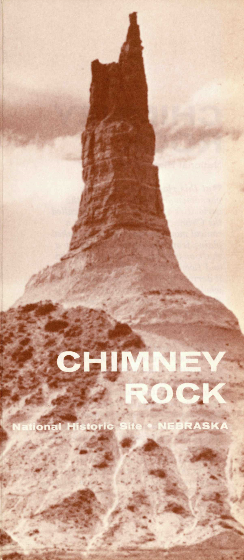 Chimney Rock in 1837 (Above), It Was Already a Noted Landmark Capt