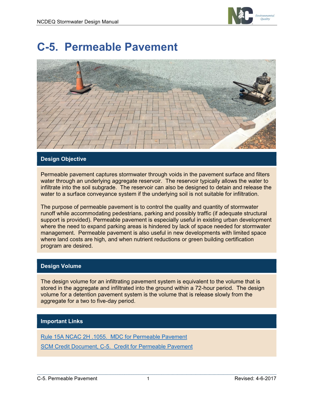 C-5. Permeable Pavement