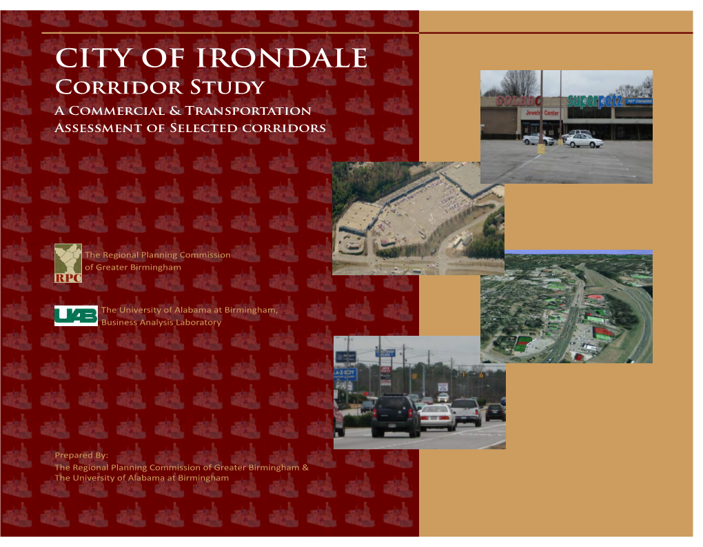 CITY of IRONDALE Corridor Study a Commercial & Transportation Assessment of Selected Corridors