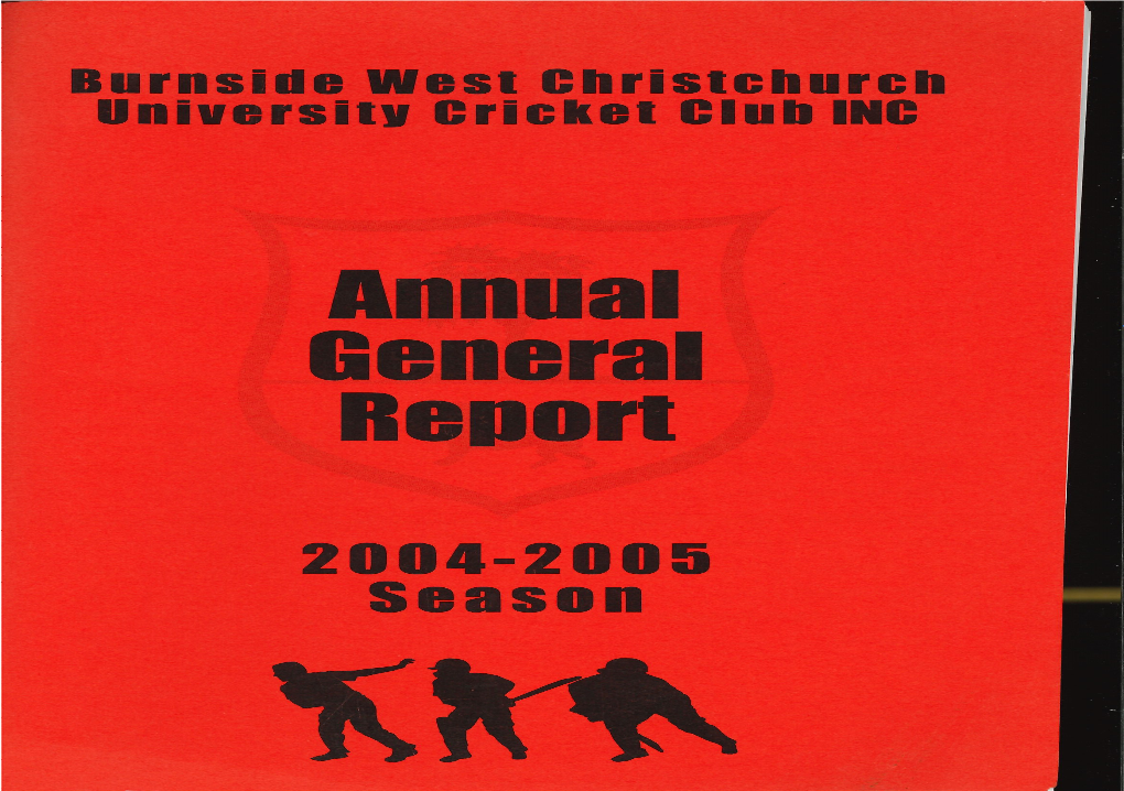 BWCUCC Annual Report 2004-2005