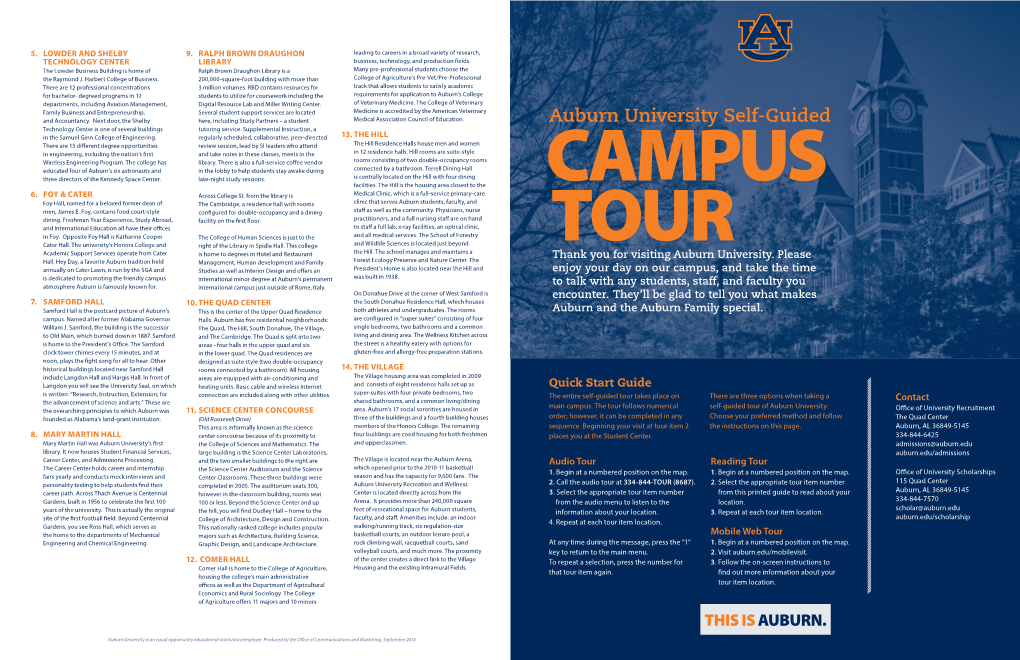 Auburn University Self-Guided Technology Center Is One of Several Buildings Tutoring Service