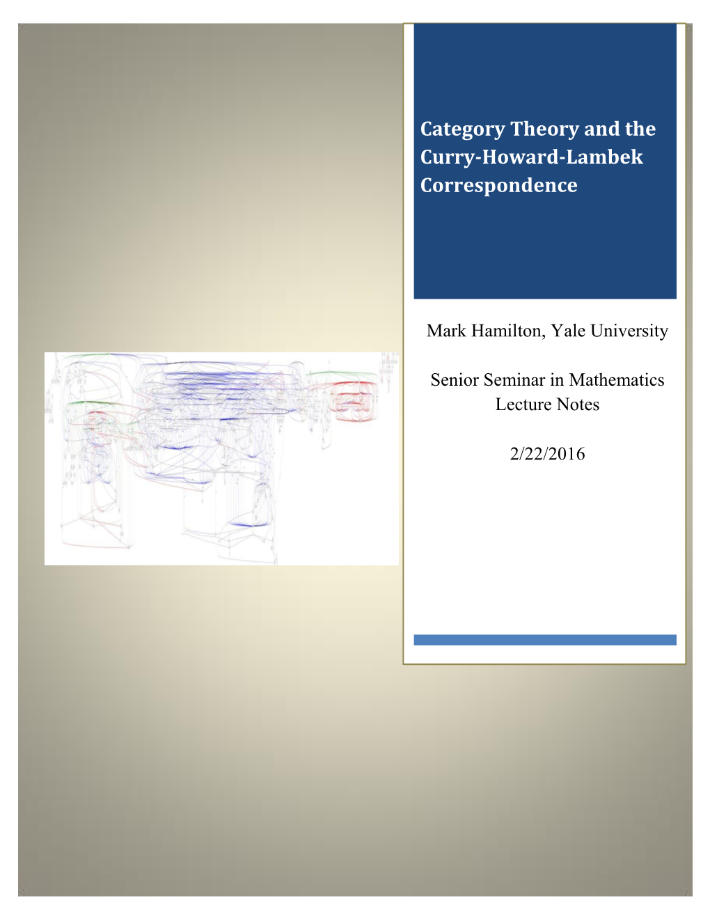 Category Theory and the Curry-Howard-Lambek Correspondence