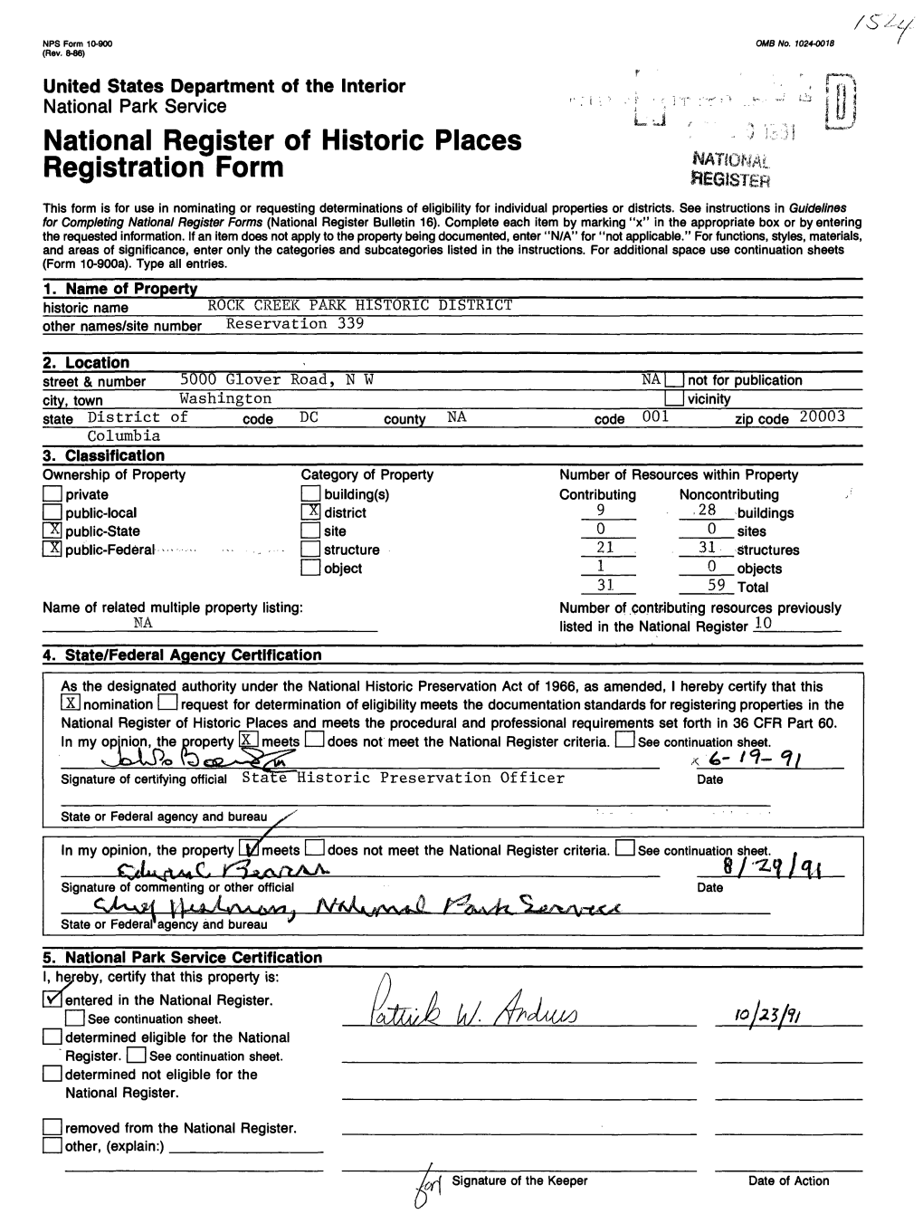 National Register of Historic Places Registration Form