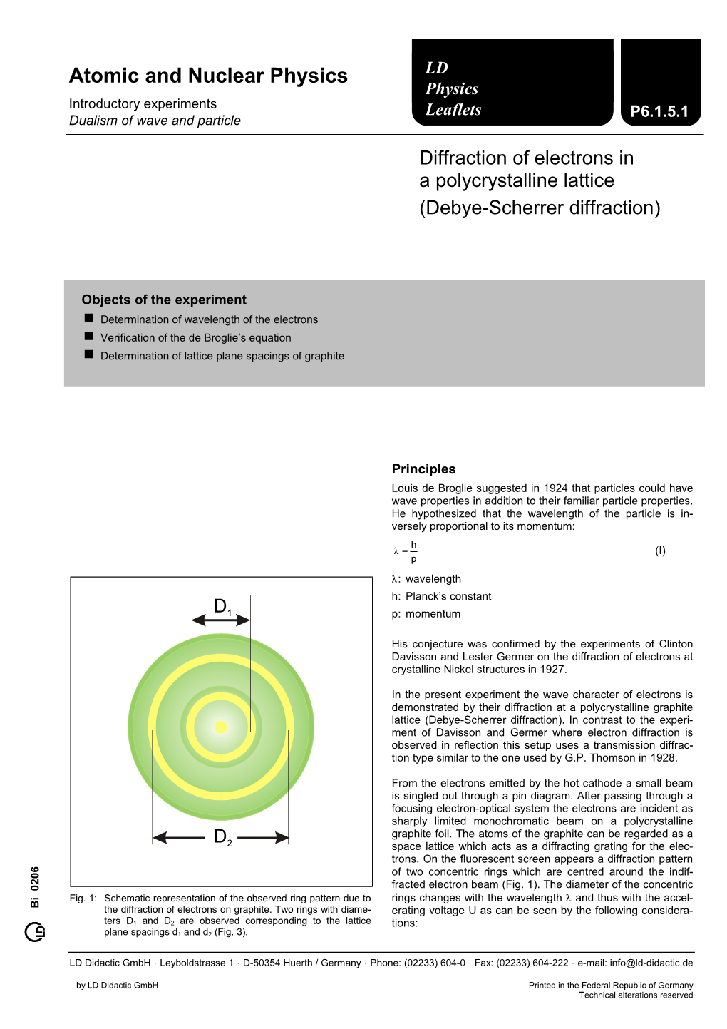 Atomic and Nuclear Physics Physics