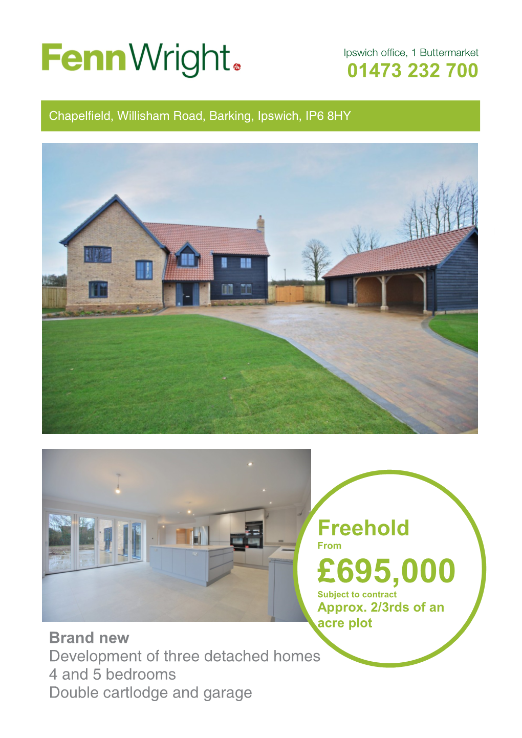 £695,000 Subject to Contract Approx