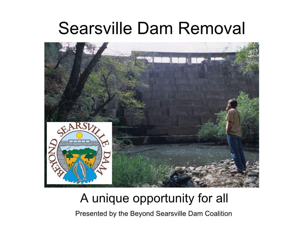 Searsville Dam Removal
