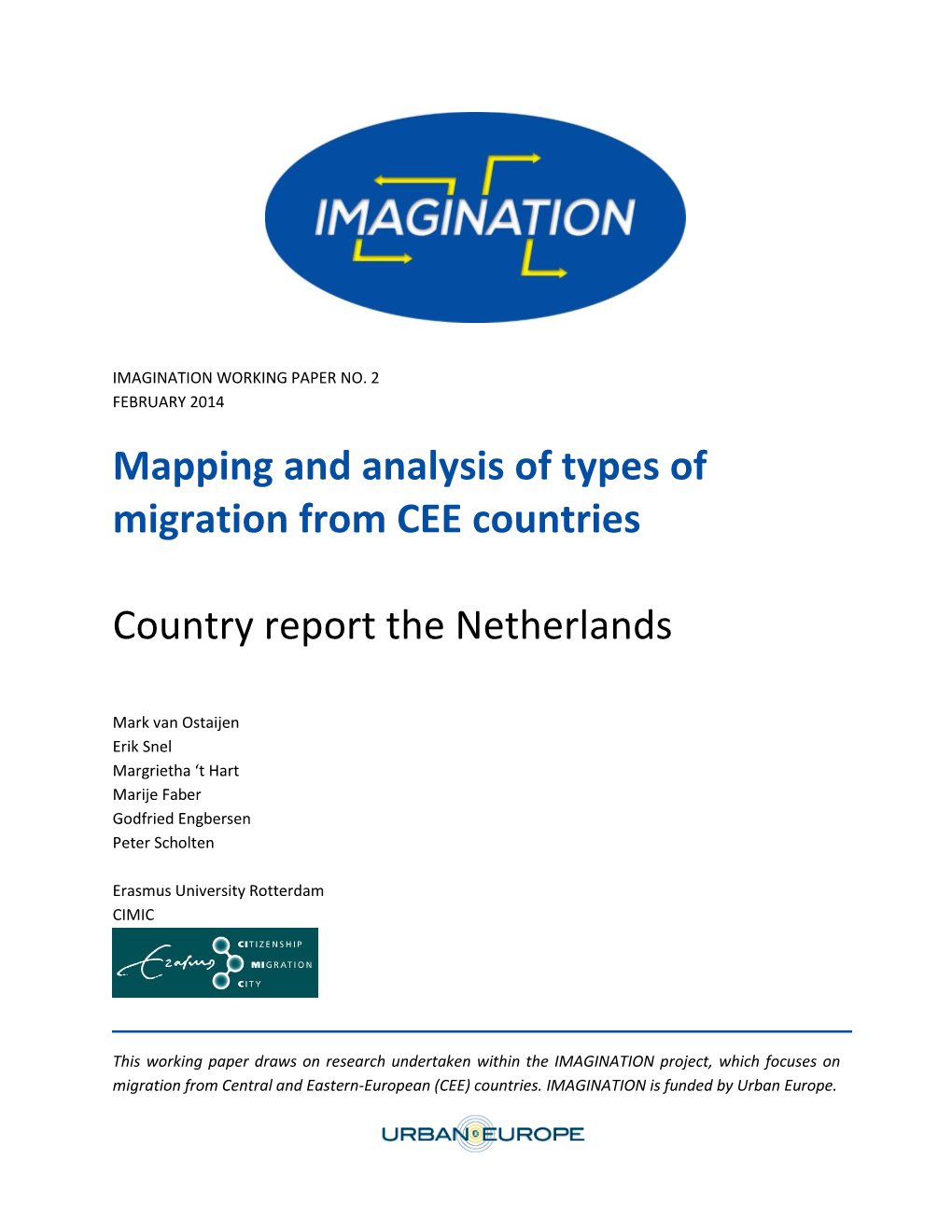 Mapping and Analysis of Types of Migration from CEE Countries
