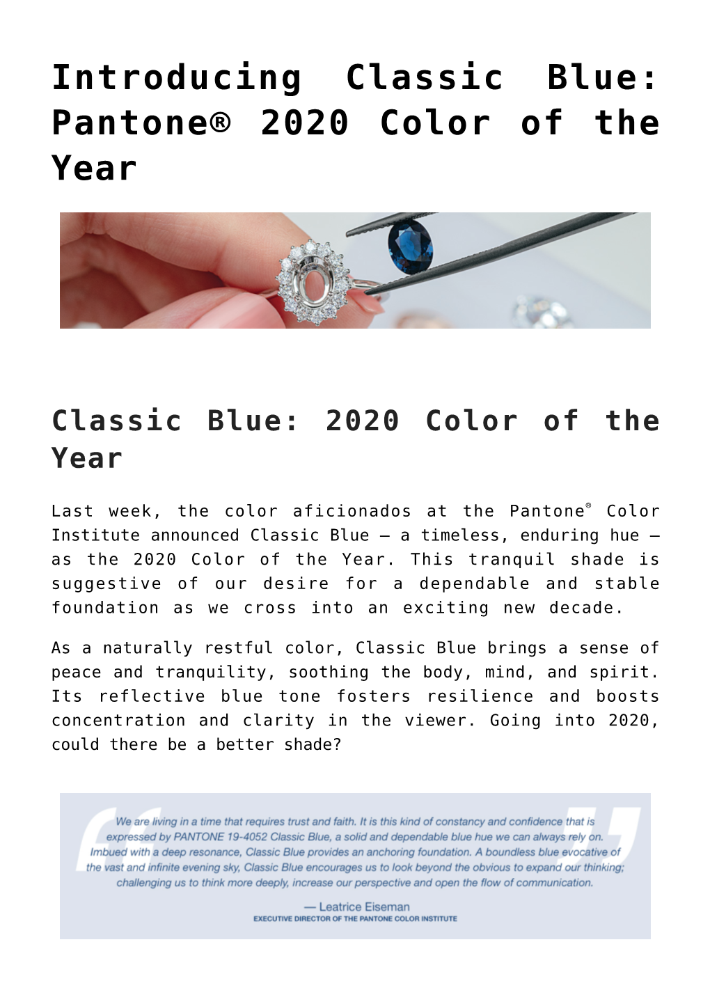 The Power of Blue Sapphire Gemstones