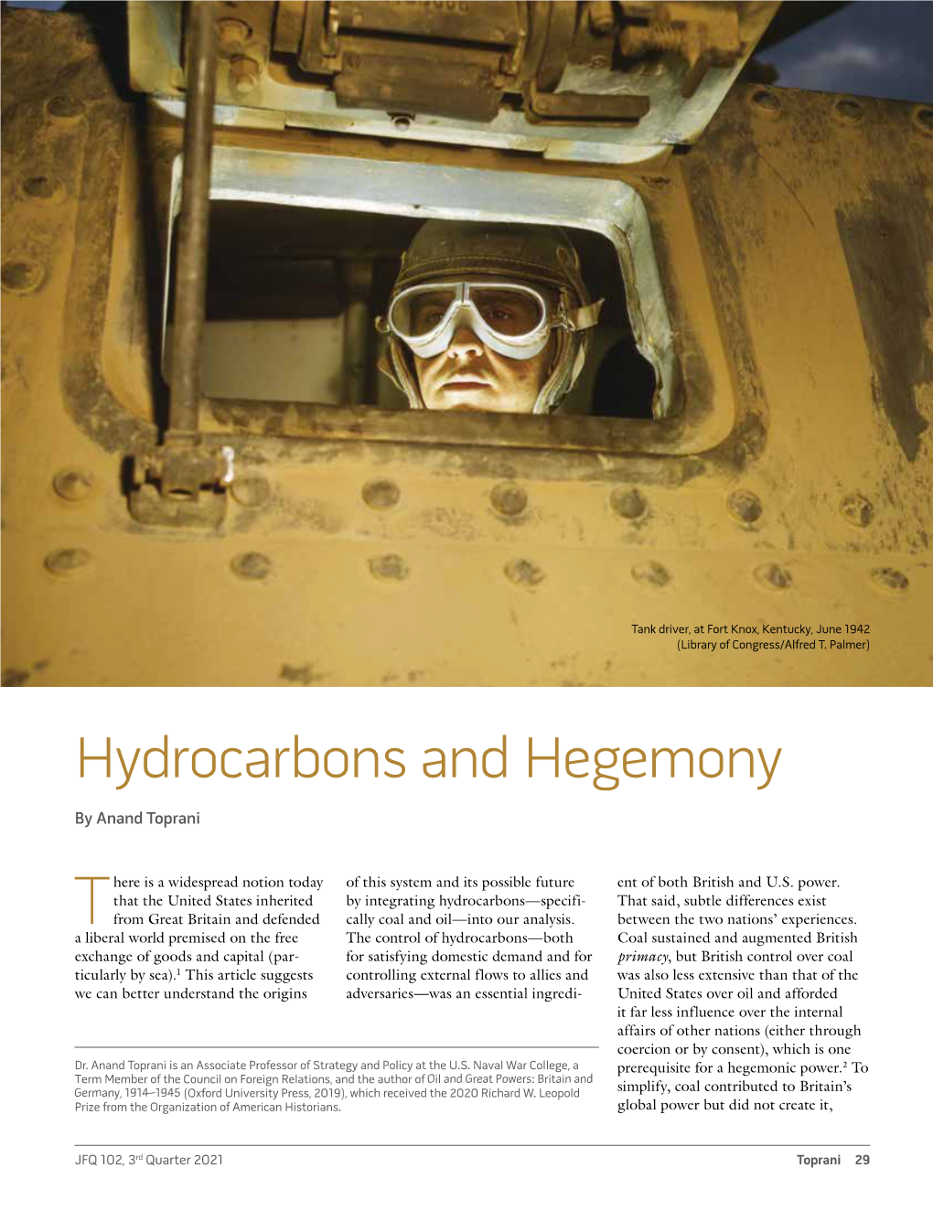 Hydrocarbons and Hegemony