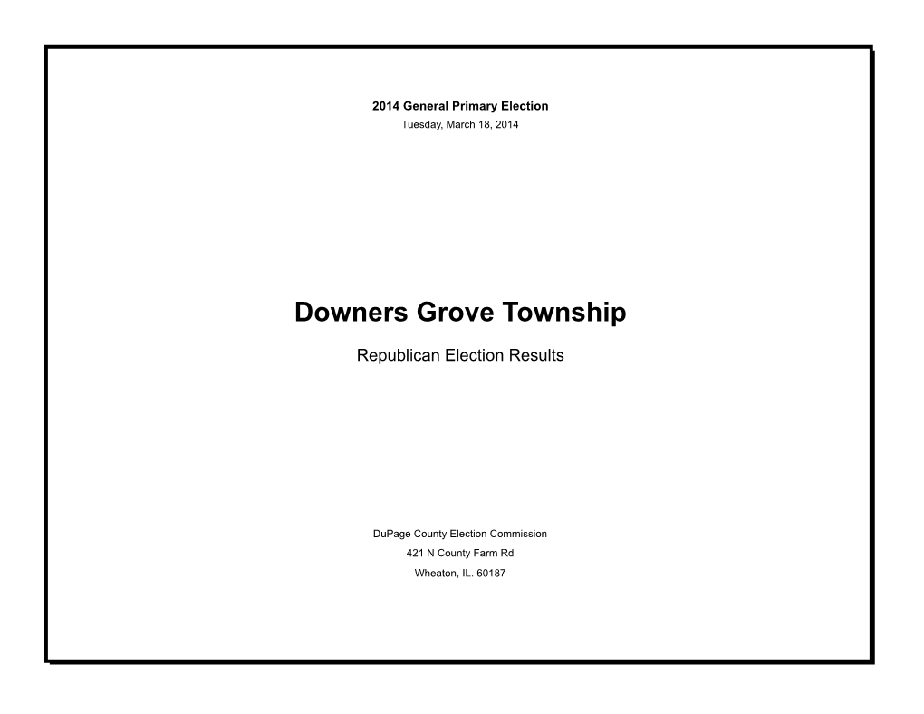 Downers Grove Township