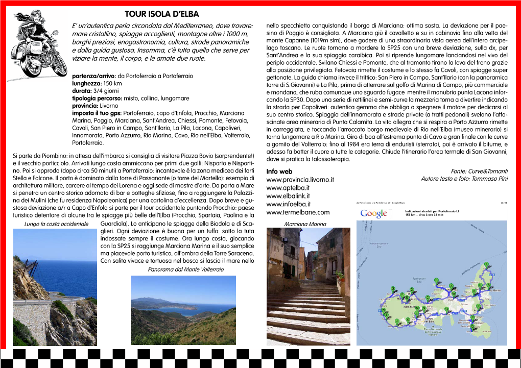 Tour Isola D'elba