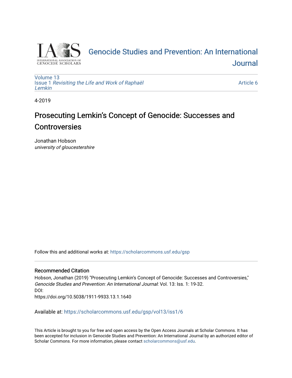 Prosecuting Lemkinâ•Žs Concept of Genocide