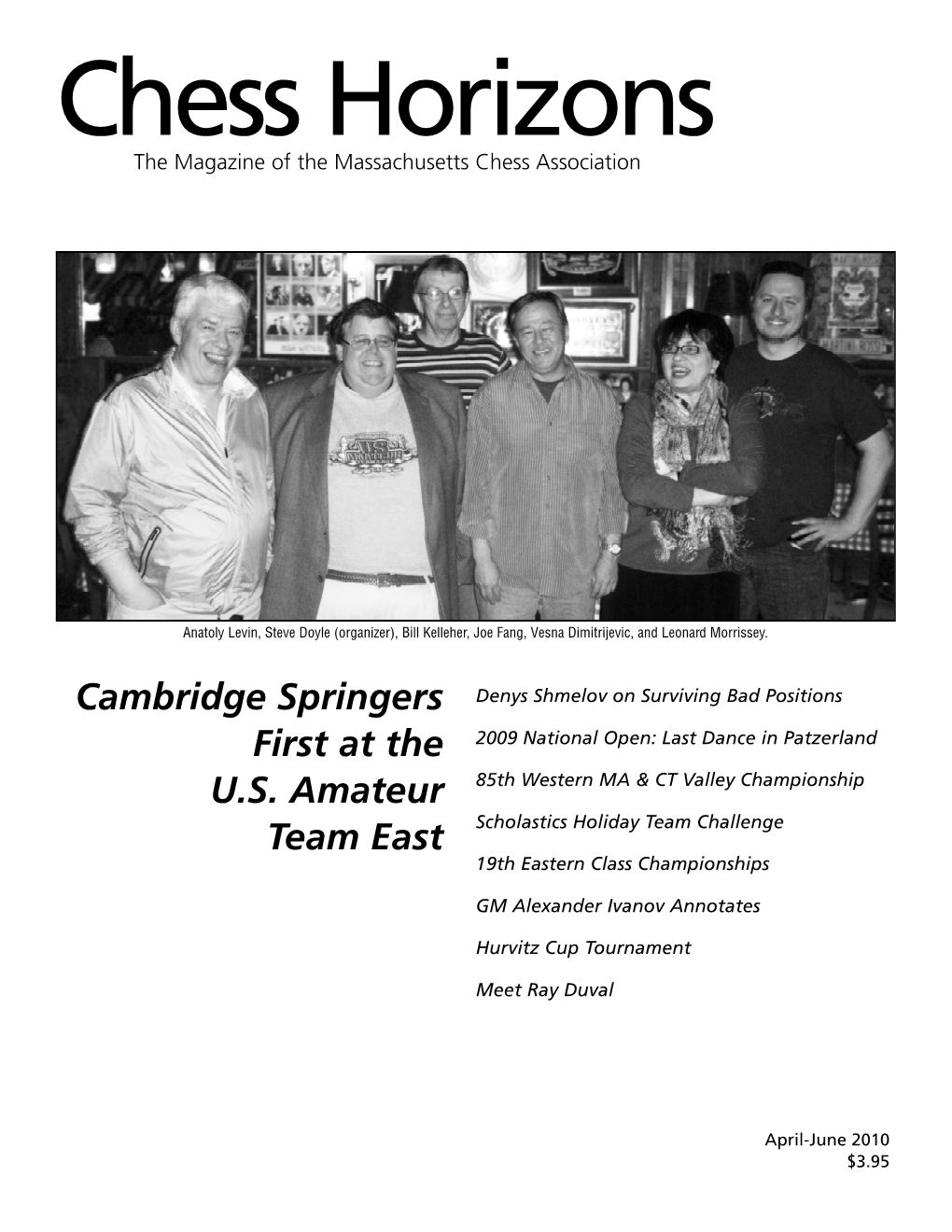 Chess Horizons the Magazine of the Massachusetts Chess Association