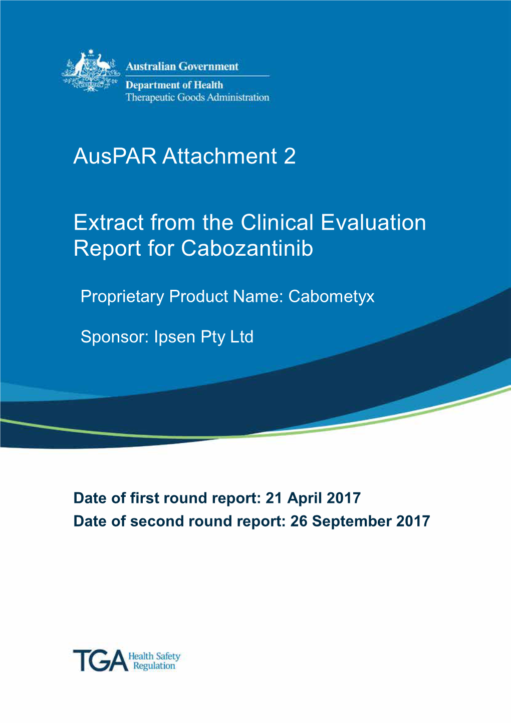 Attachment: Extract from Clinical Evaluation: Cabozantinib