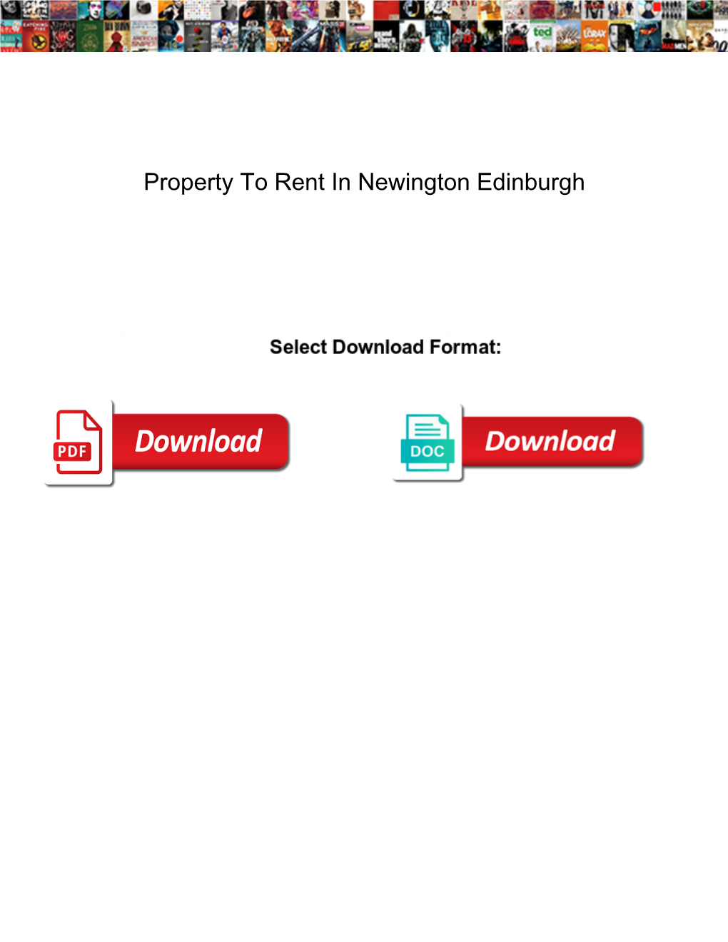 Property to Rent in Newington Edinburgh