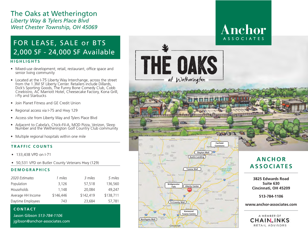 The Oaks at Wetherington for LEASE, SALE Or BTS