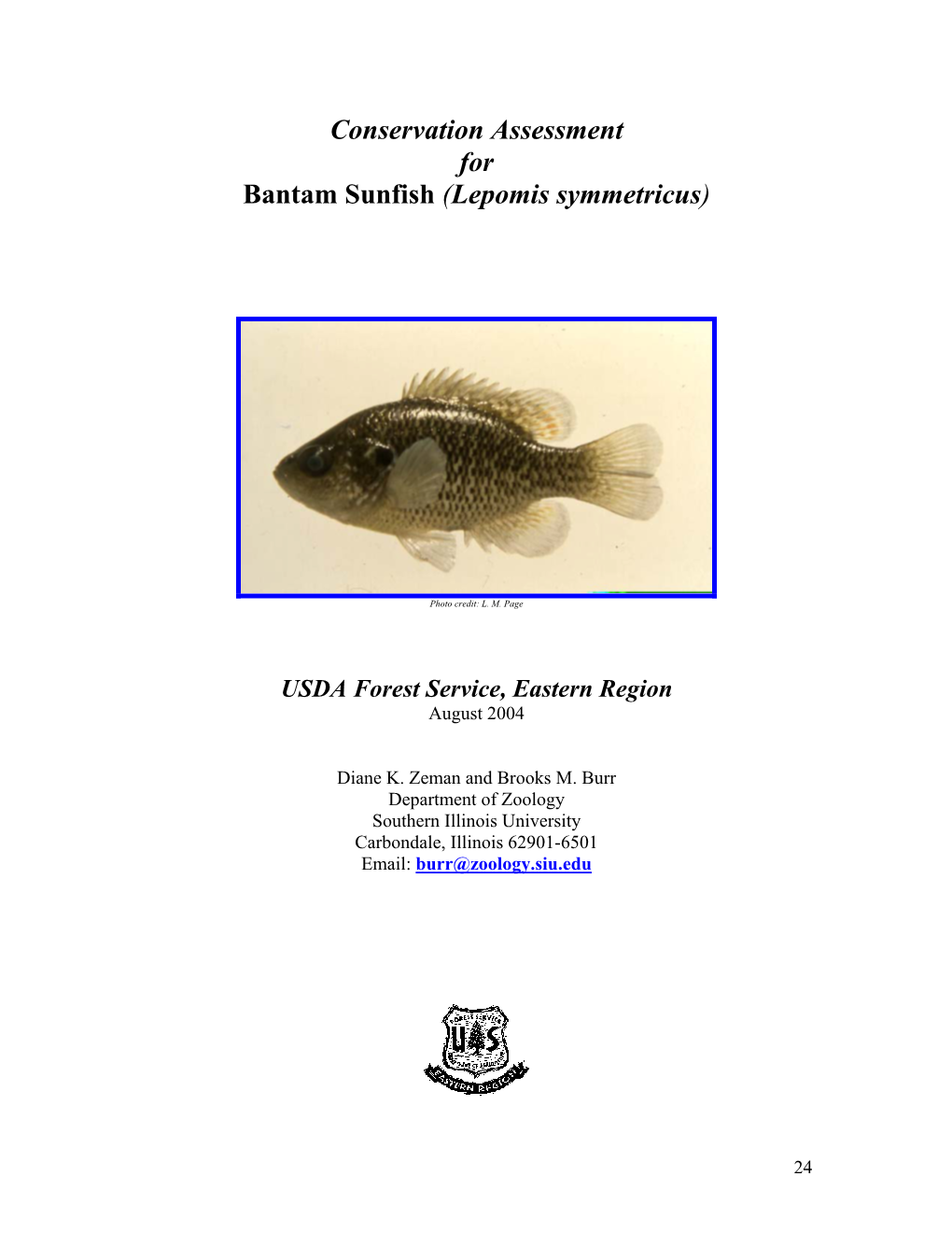 Bantam Sunfish (Lepomis Symmetricus)