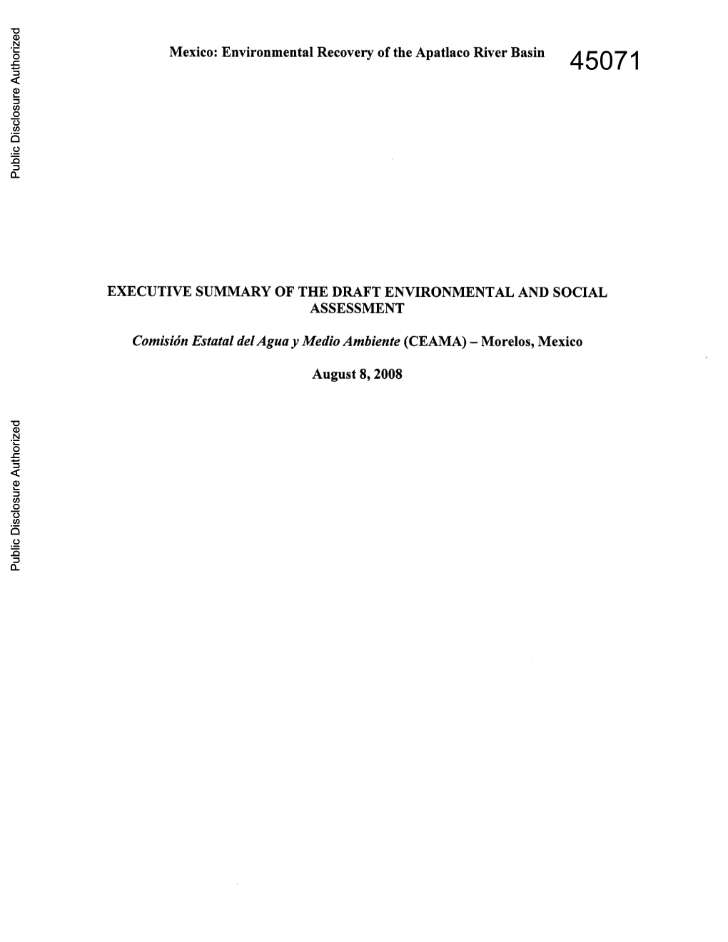 World Bank Document