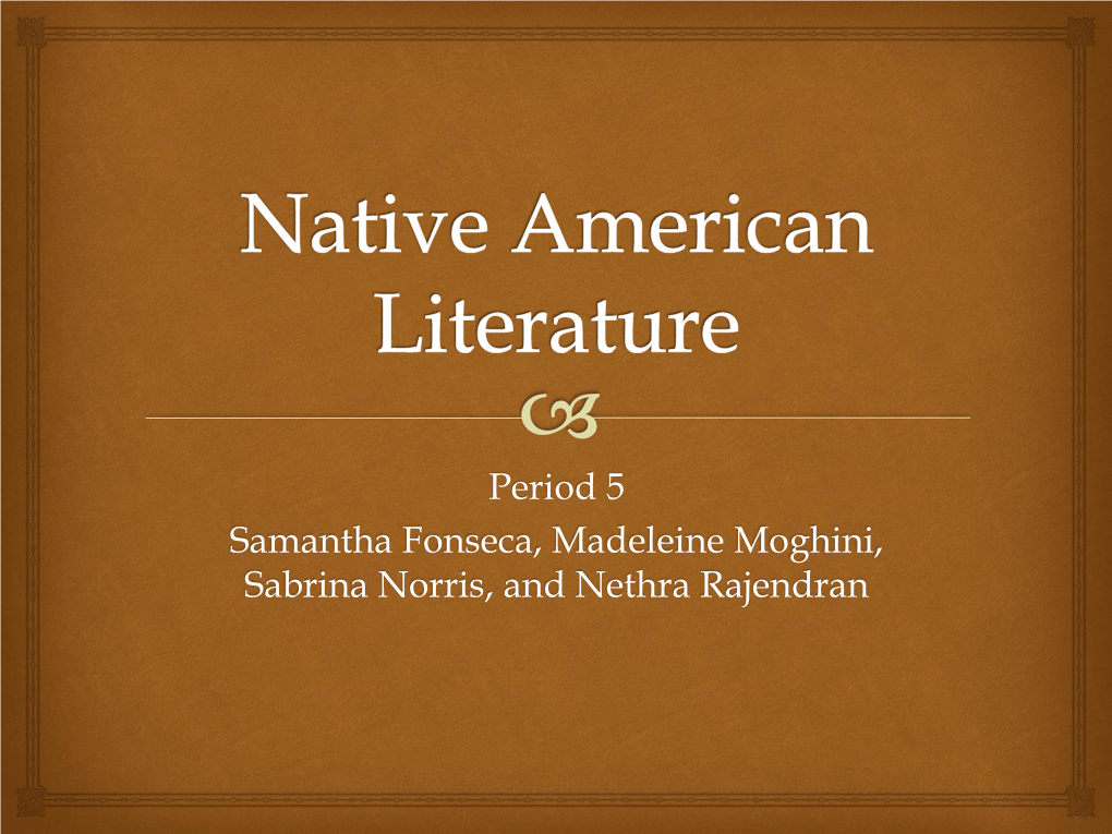 Native American Literature." American Literature 86.1 (2014): 201-03