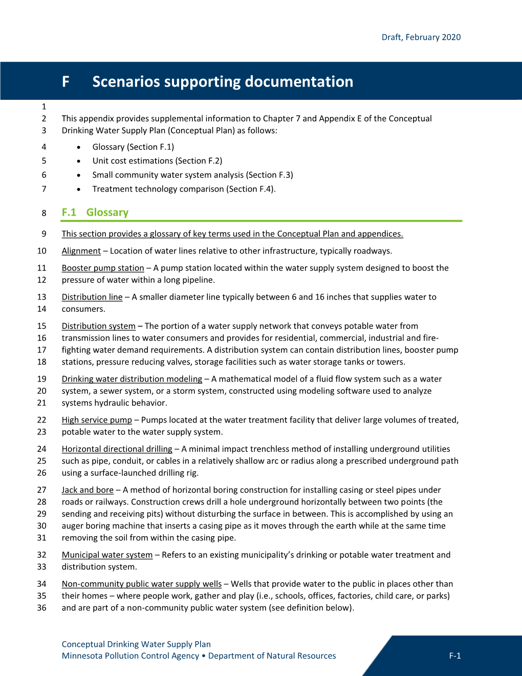 Scenario Supporting Documentation