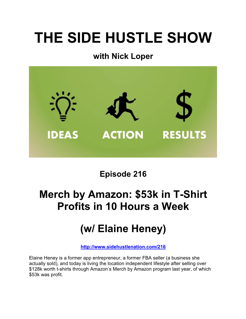 The Side Hustle Show