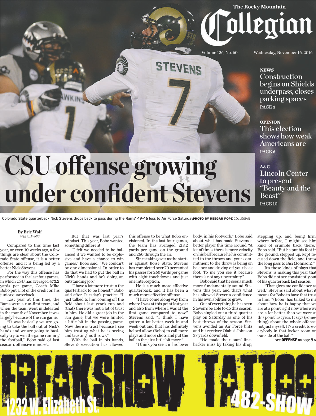 CSU O Ense Growing Under Confident Stevens