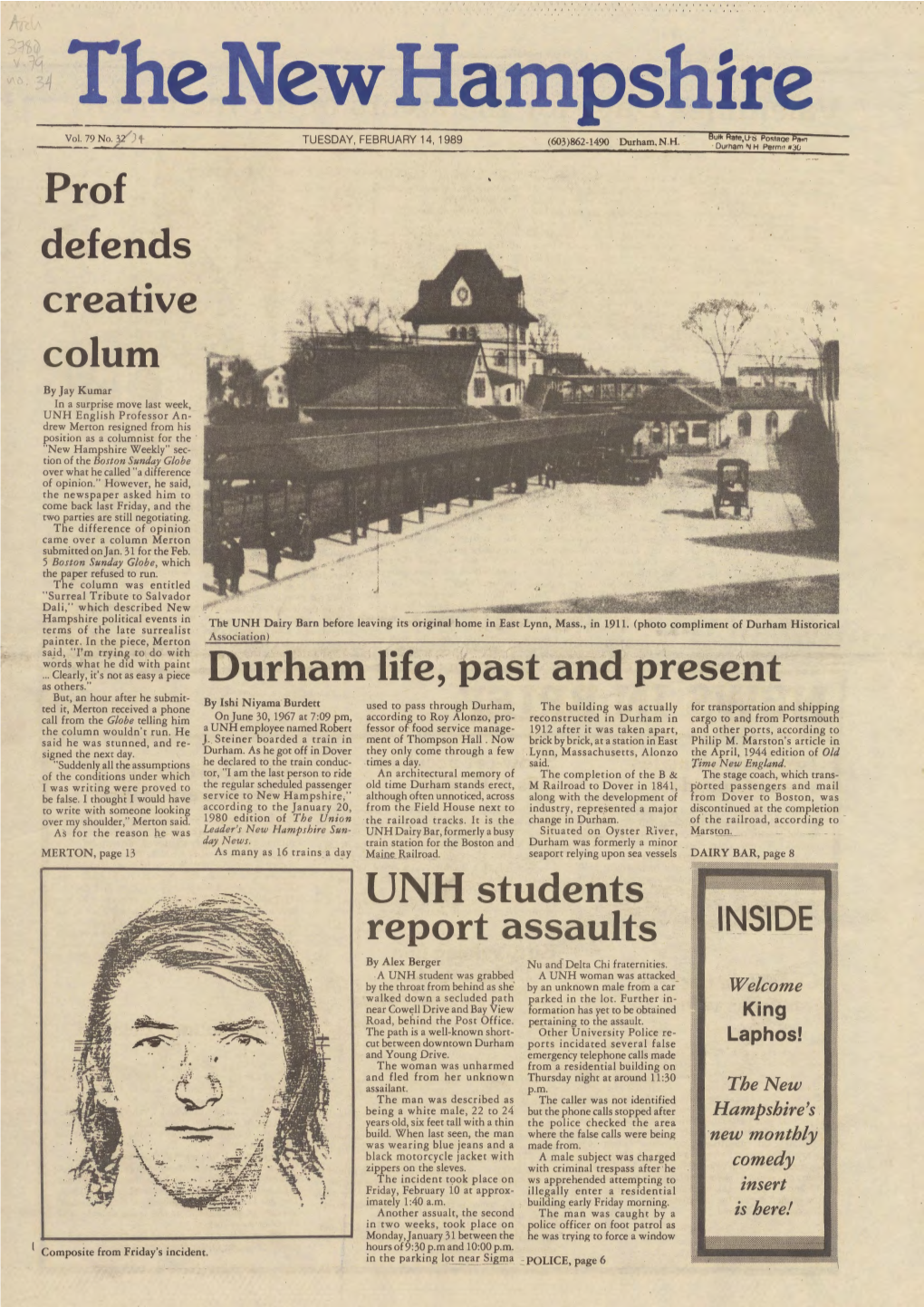 The New Hampshire, Vol. 79, No. 34 (Feb. 14, 1989)