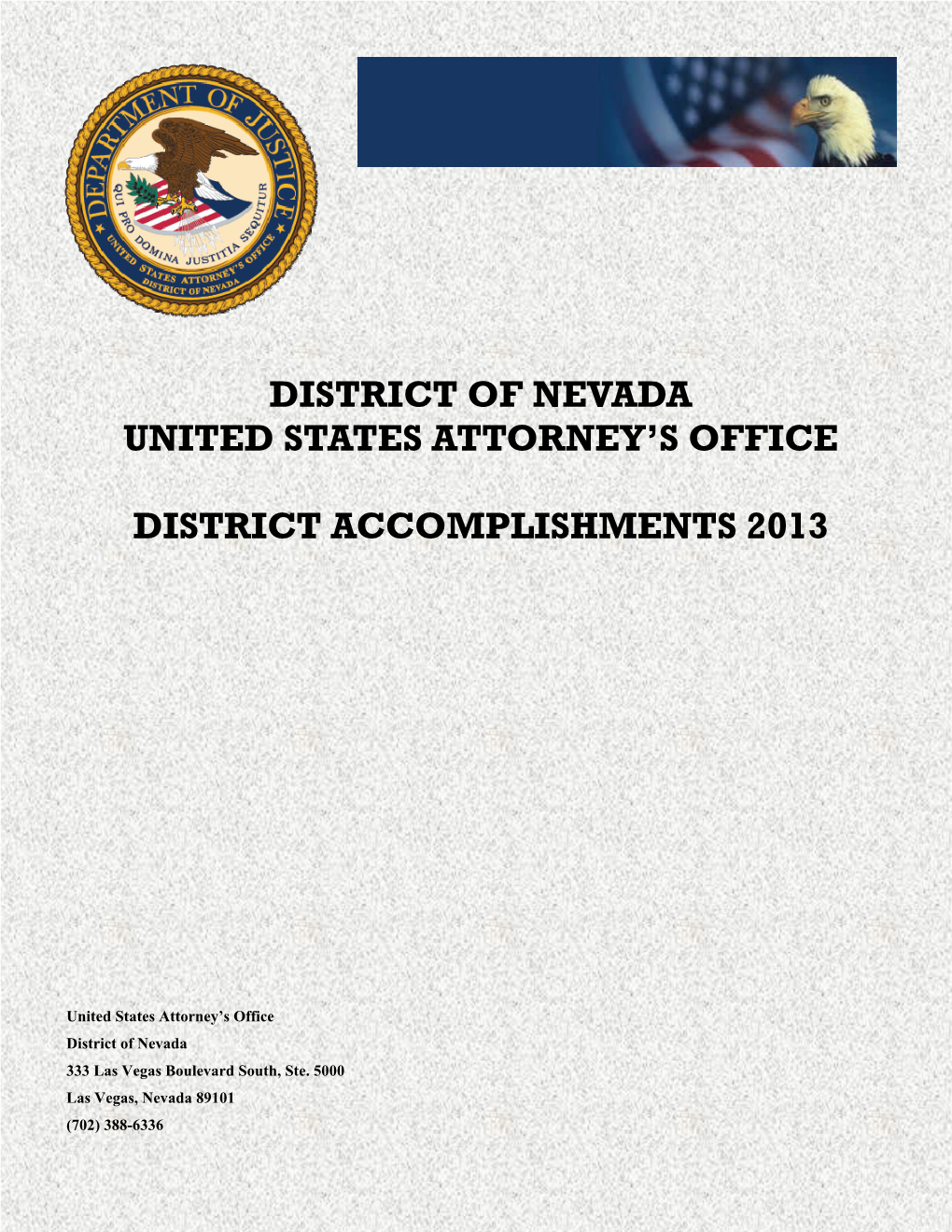 District of Nevada United States Attorney's Office