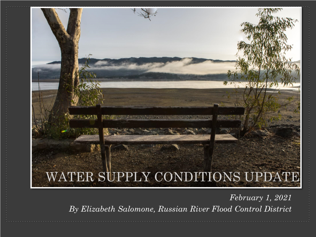 Water Supply Conditions Update