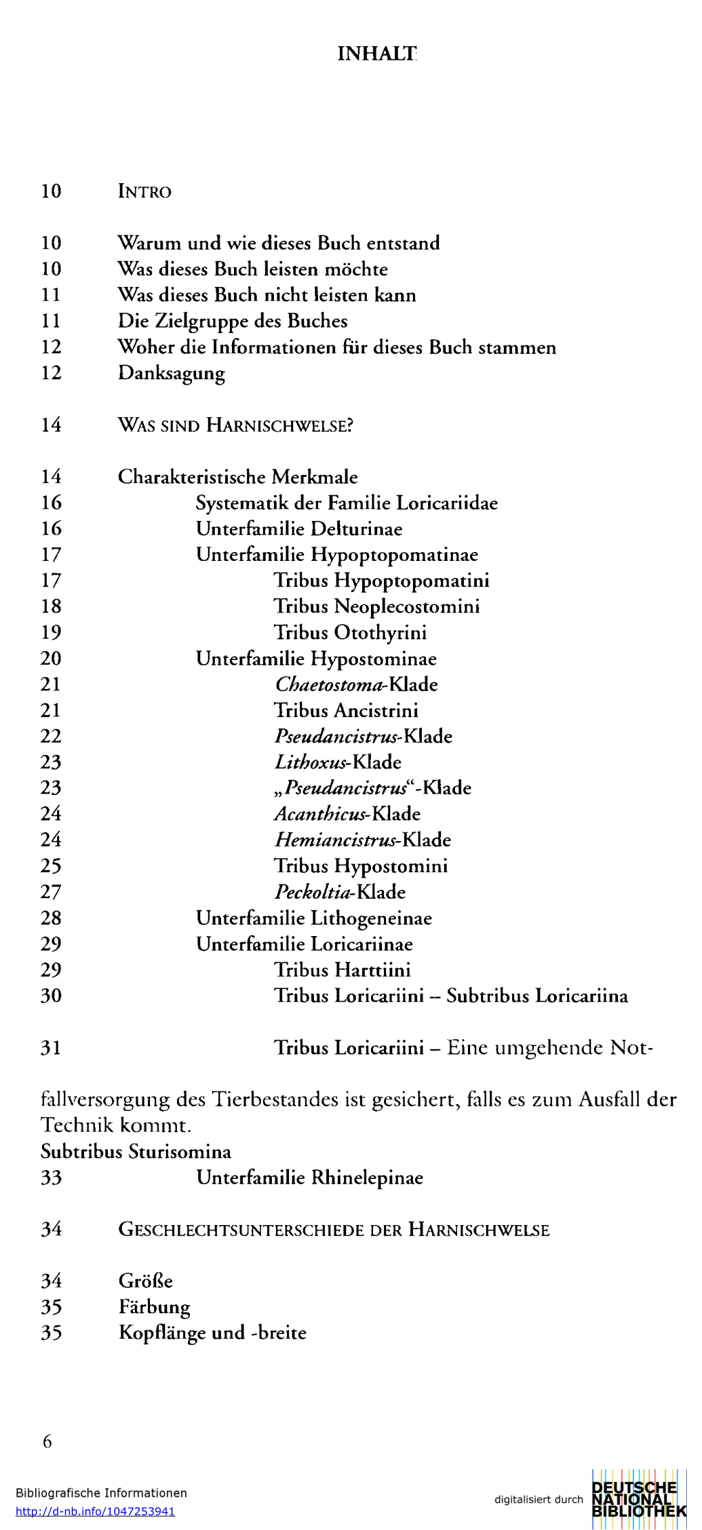 10 Intro 14 Was Sind Harnischwelse? 34 Geschlechtsunterschiede Der Harnischwelse