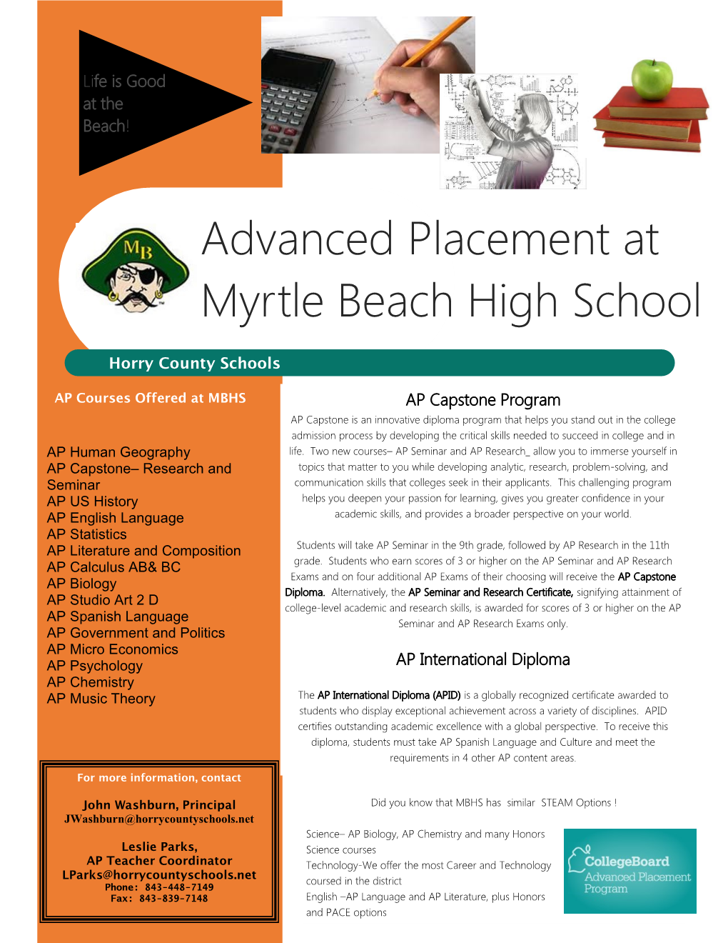 Advanced Placement at Myrtle Beach High School