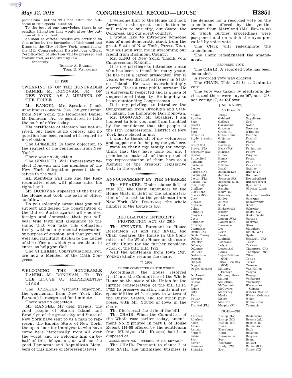 Congressional Record—House H2851