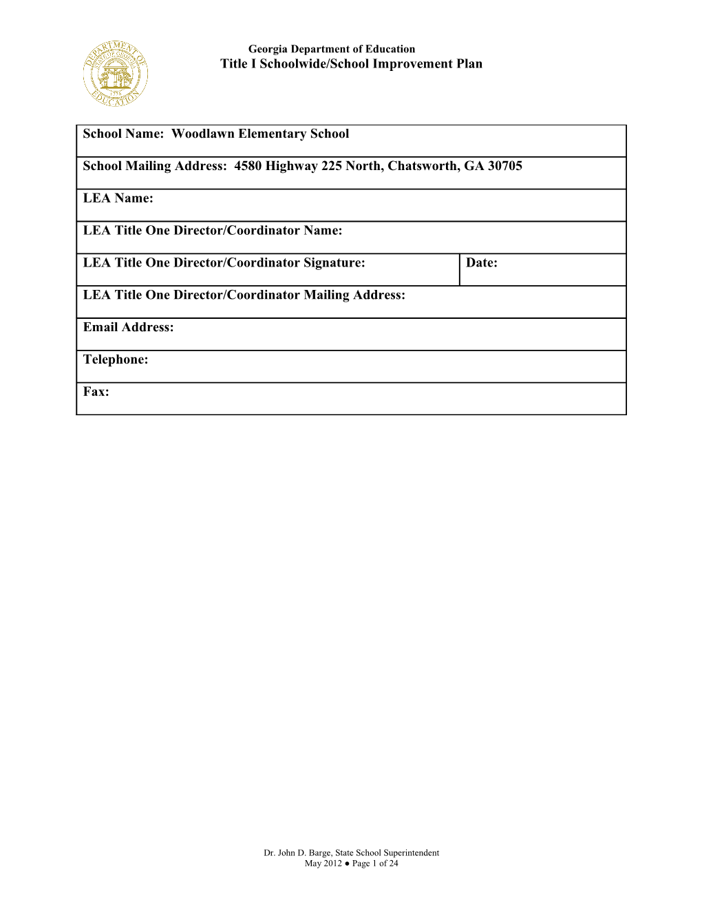 Title I Schoolwide/School Improvement Plan s4