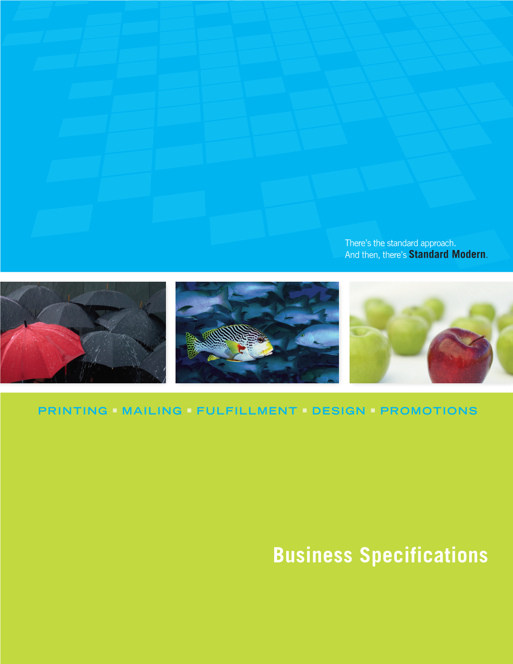 Business Specifications Print  Fulfillment  Marketing
